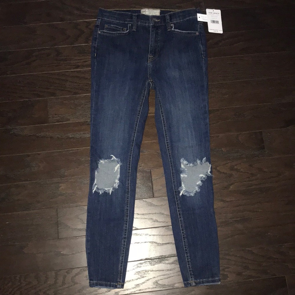 Free people busted knee jeans